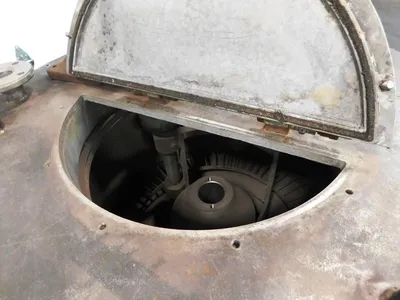 Sharples SP-5500 solid bowl basket centrifuge, 316SS.