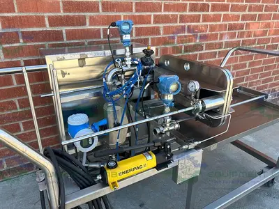 USED MILLIPORE MPODPILOT CP2EA8874 FILTER PRESS SKID W/ E & H PROMASS P FLOWMETER