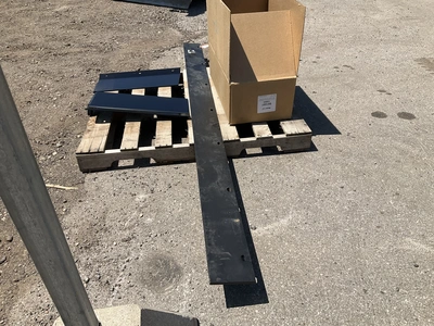 New metal cutting edges for a SnowEx Power Plow 8611 Snowplow, includes left and right wing cutting ...