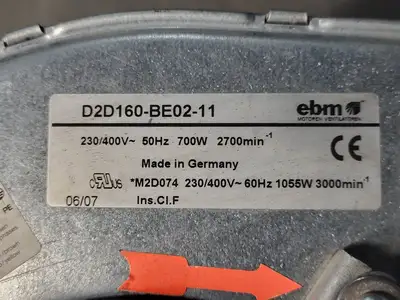 USED EBM PAPST D2D160-BE02-11