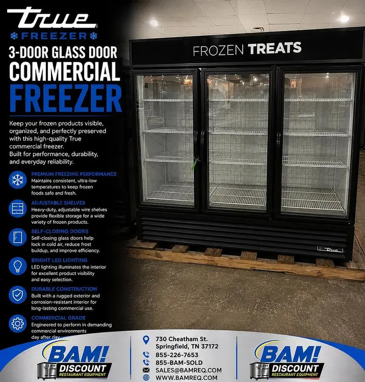 Used TRUE GDM - 72F - HC  TSL01 Display Freezers Tennessee US | BAM Discount Restaurant Equipment #1397960