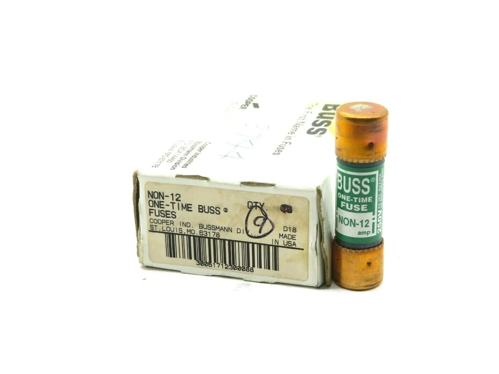9 NEW BUSSMANN NON-12 FUSES NON12