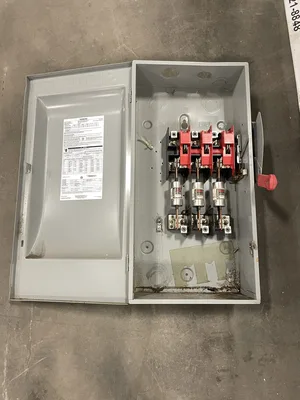 Siemens HF364 200A 3 Pole Fusible Safety Disconnect Switch 600VAC