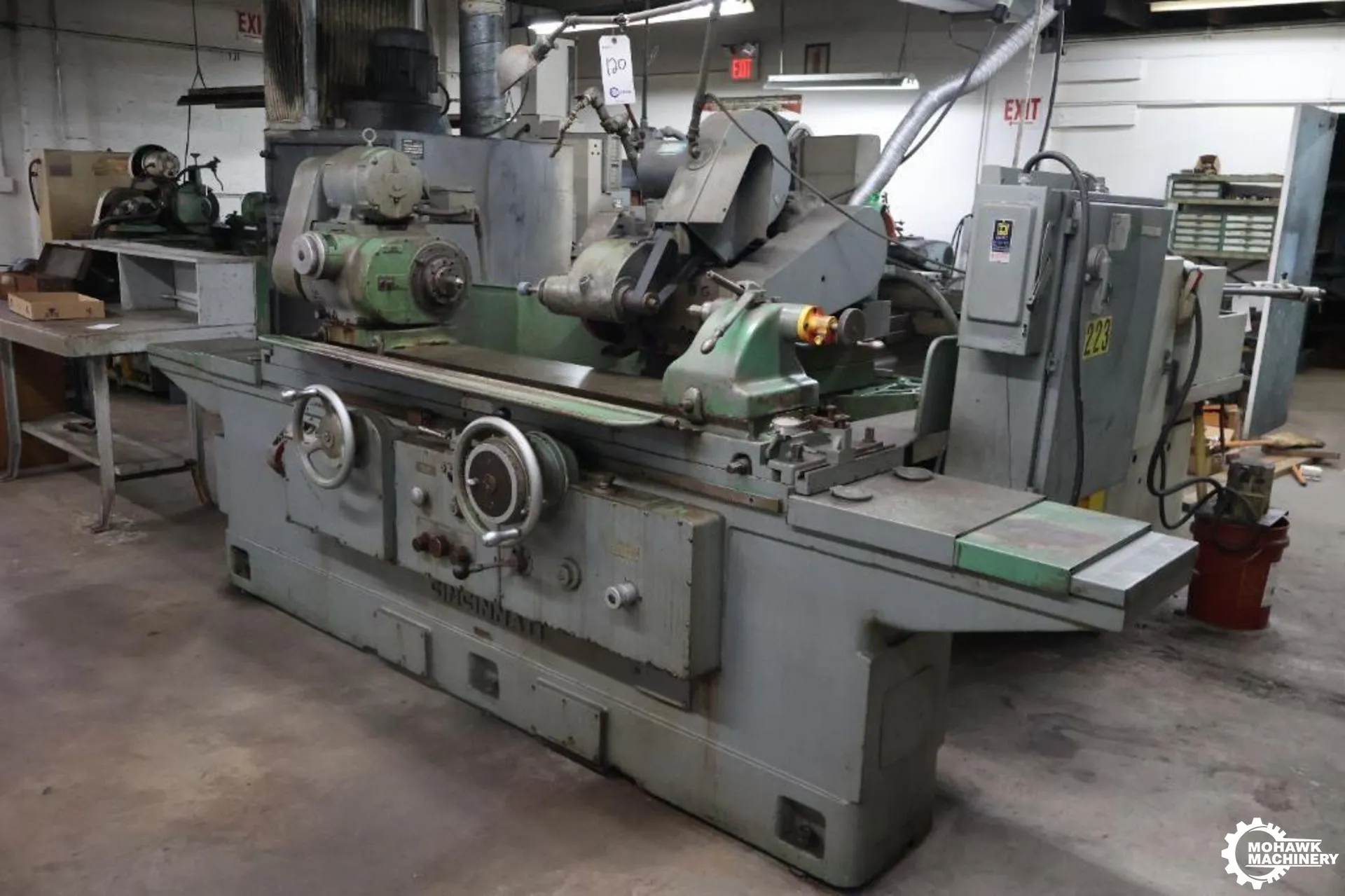 14" X 36" CINCINNATI-MILACRON "DE" UNIVERSAL CYLINDRICAL GRINDER w/INTERNAL GRINDING SPINDLE ATTACHMENT