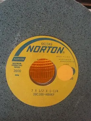 USED NORTON ABRASIVE GRIT SURFACE GRINDING WHEEL