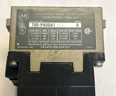 Used ALLEN-BRADLEY 700-P800A1 Miscellaneous Equipment (Electrical & Power) Ohio US | Surplus Asset Holdings #1240111