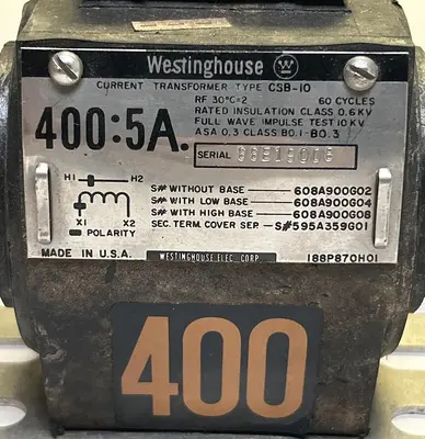 Used WESTINGHOUSE CSB-10 Miscellaneous Equipment (Electrical & Power) | Surplus Asset Holdings #1204086
