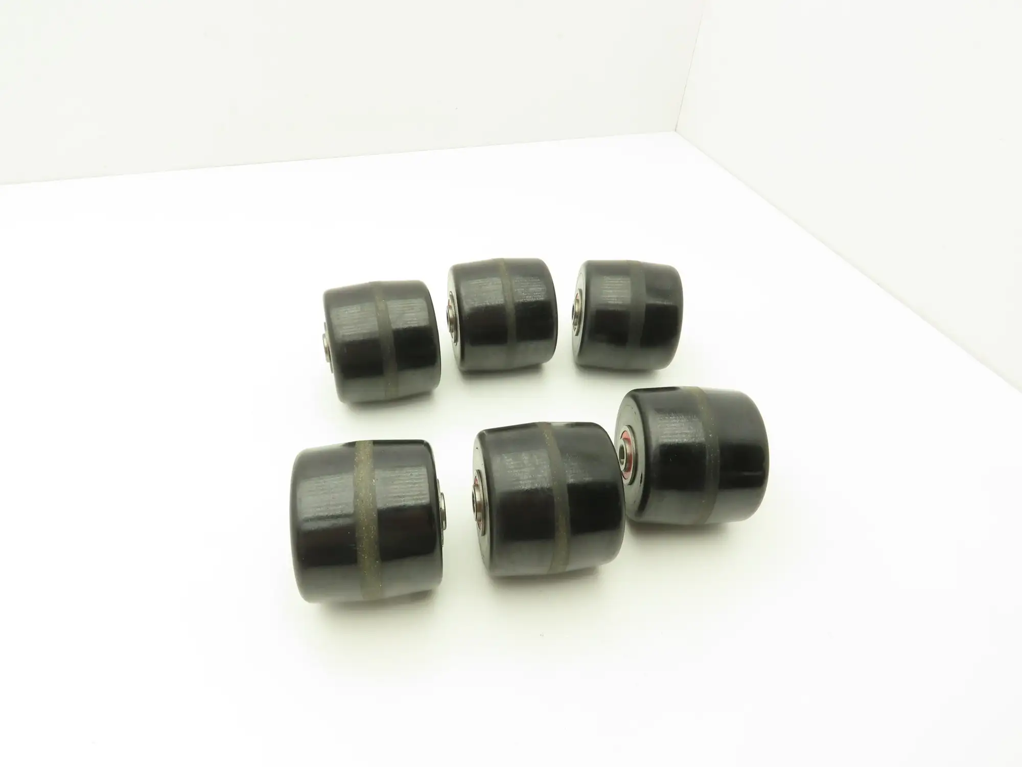 Magline 140141 Roller 3"W x 3.5"H 7/16" ID Used On Various Dollies Lot of 6