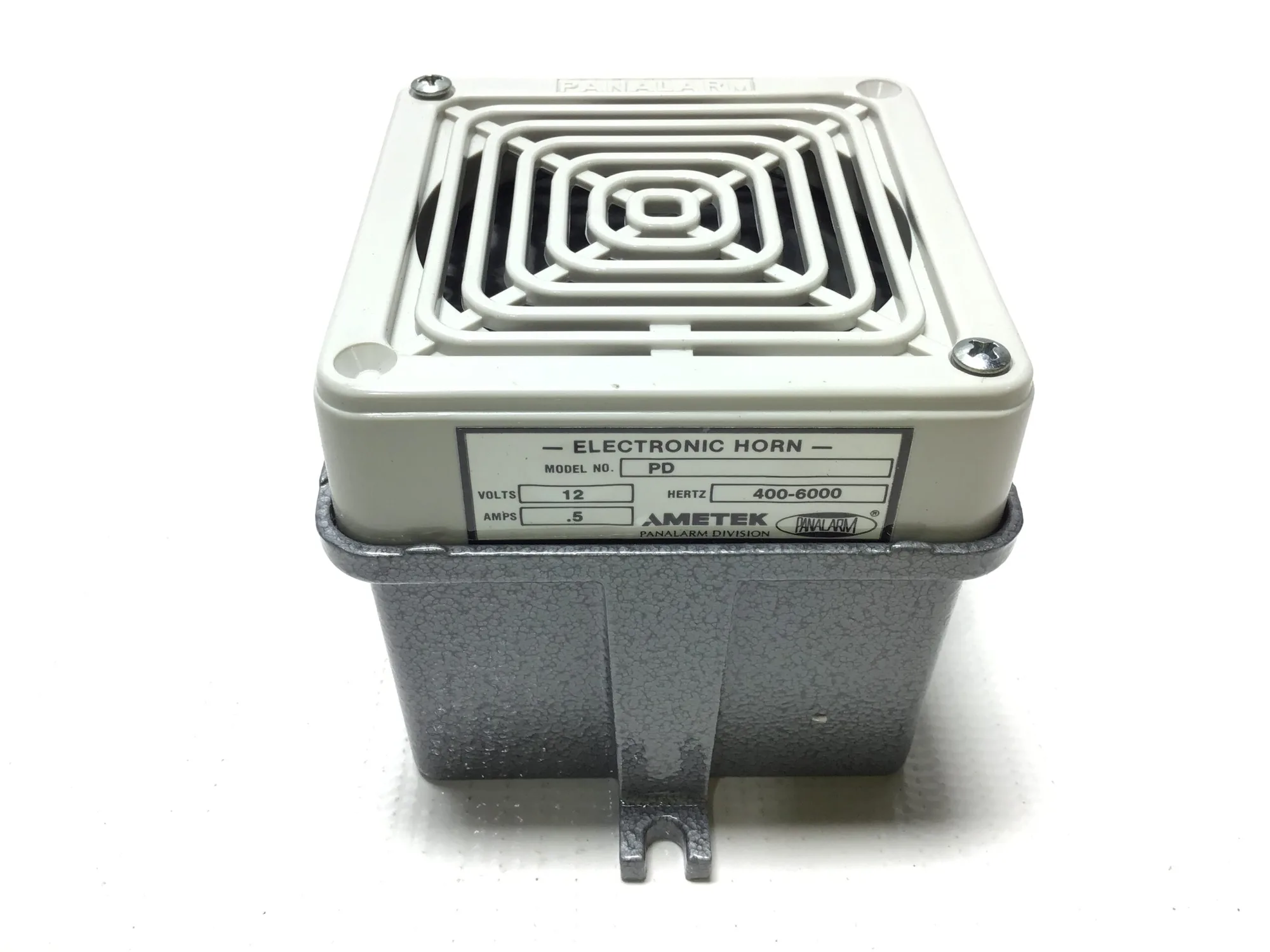 Ametek Panalarm PD Eletronic Horn 400-6000Hertz 12Volts .5Amps