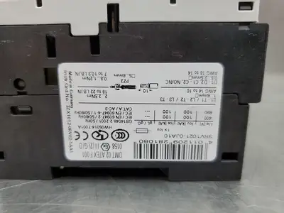 Used Siemens 3RV1021-0JA10 Motor Starter Circuit Breaker, 1 Amp Circuit Breakers | Palmetto Automation #1150696