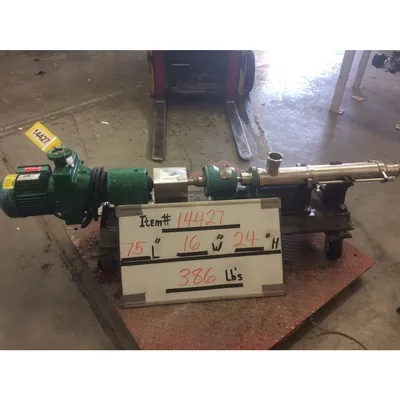 Used Robbins & Myers Moyno 2 HP Progressing Cavity Stainless Steel Pump 2FGJ4 SS