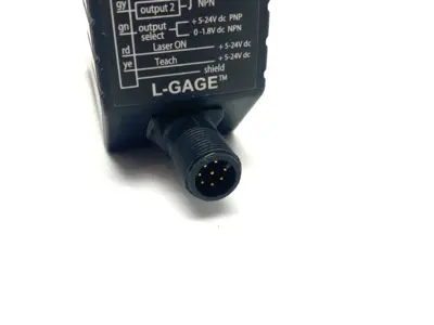 USED BANNER ENGINEERING L-GAGE LASER DIFFUSE TIME-OF-FLIGHT SENSOR 300MM TO 5M