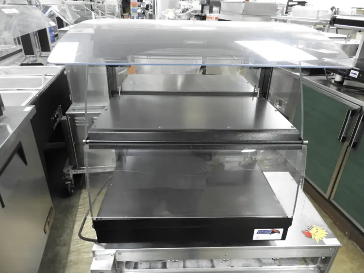 Used Hatco Used Hatco GRHW-1D Mini-Merchandising Warmer, Heated Holding Glass-Shelf Display 120V 1540W Countertop Display Warmers Illinois US | Falcon Restaurant Supply #1376573