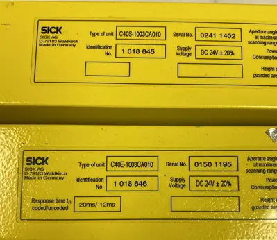 USED SICK C40E-1003CA010