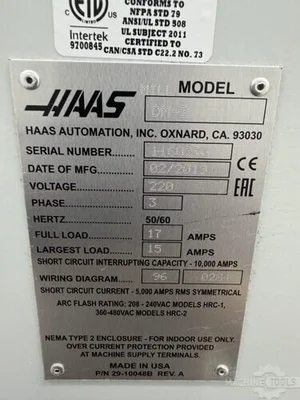 Used 2019 HAAS DM-2 Vertical Machining Centers Georgia US | The Equipment Hub #1279179