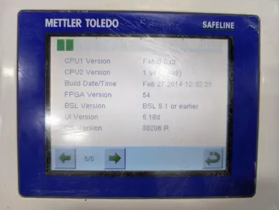 USED 2014 METTLER-TOLEDO RECTANGULAR/BELTWEIGH CCXE