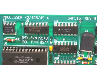 THERMO ENVIRONMENTAL 9578 PROCESSOR BOARD 42/43B/49-4 REV.B