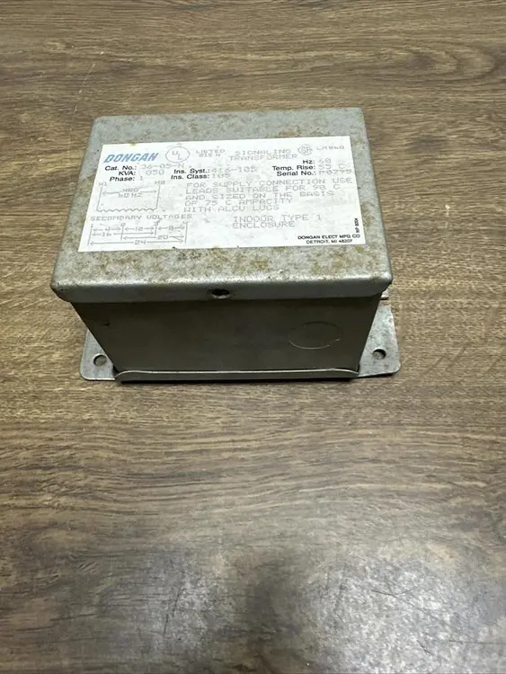 Used DONGAN TRANSFORMER 36-05-N Miscellaneous Equipment (Electrical & Power) Ohio US | Surplus Asset Holdings #1209976