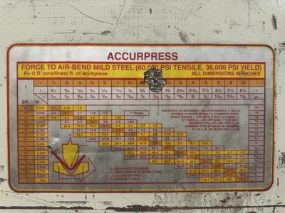 USED 2006 ACCURPRESS 732016