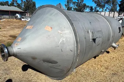 Stainless Steel 2,000 Gallon Vertical 150 PSI Pressure Tank, 304L S/St #S745292