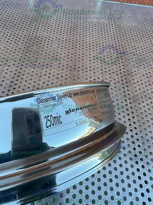 USED GLENAMMER 200SBW250 STAINLESS STEEL 200 MM DIAMETER 250 MIC SHIEVE