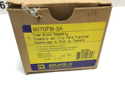 Square D 9070FB-3A Schneider Electric Fuse Block Assembly