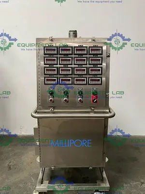 USED MILLIPORE TANGENTIAL FLOW FILTRATION SYSTEM SKID W/ WAUKESHA 015 PUMP & MORE