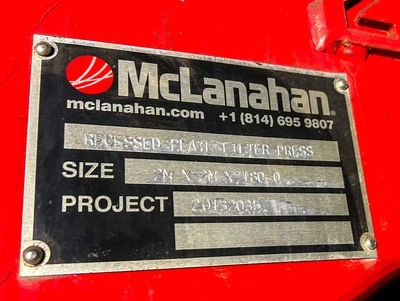 Plate and Frame Filter Press 2362 sf