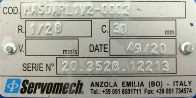 NEW SERVOMECH MA50ARL1V2-0002 SCREW JACK MA50ARL1V20002