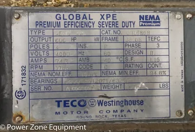 NEW TECO WESTINGHOUSE XPE