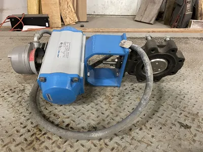 Jamesbury 4″ Pneumatic Wafer Butterfly Valve Cast Iron / SS 170/285PSI