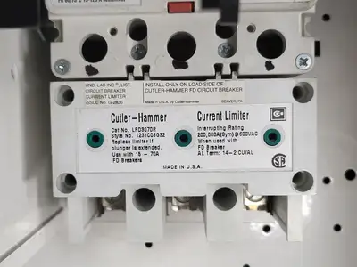 15/60A, 3 Pole, 600V, Disconnect Switch HFD3015,HFD3060 in Freedom 2100 MCC
