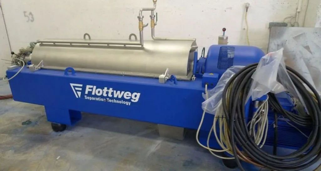 Flottweg Z4D-4/404 sanitary decanter centrifuge, 316SS.