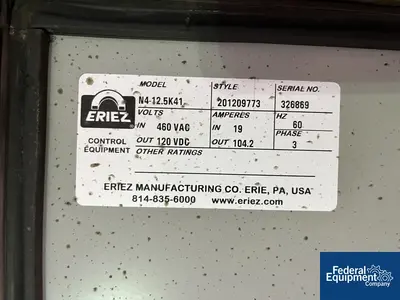 USED Eriez Eriez Suspended Magnet with Eriez Control Unit 5180 Enclosure