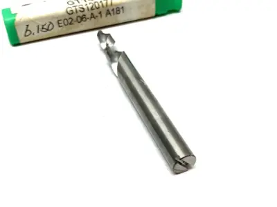 USED GREENE TOOL DRILL BIT W/ COOLANT CHUTES, 2-FLUTE, E02-06-A-1 A181