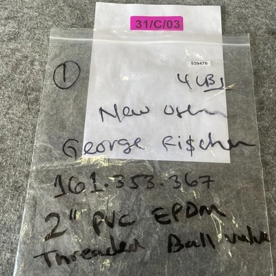 New | in-Stock George Fisher 161.353.367 Valves/Fittings California US | Davliegogo LLC #1732591