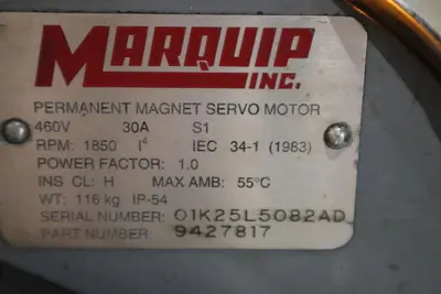 MARQUIP 9917497/ 01K25L5082AD SERVO DRIVE IPM LIQUID-COOLED UNIT STOCK S-586