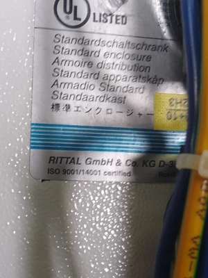 USED Rittal EMERGENCY STOP- RAIL CLAMP INSIDE INLET SIDE & RAIL CLAMP OUTFLOW
