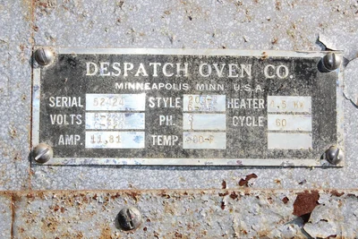 Despatch Electric Oven 600°F