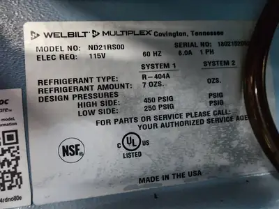 Used WelBilt Used Welbilt Multiplex ND21RS00 Nitrogen Beverage Dispenser Beverage Dispensers Illinois US | Falcon Restaurant Supply #1376670