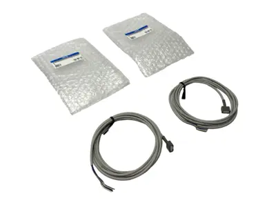 NEW SMC DIGITAL PRESSURE SWITCH CABLE 5-PIN LOT OF 2