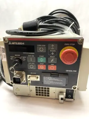 Used Mitsubishi Industrial Robot, Melfa CR1DA-771-S15 Control and R32TB Pendant Robots Michigan US | Maverick Industrial Sales #1401603
