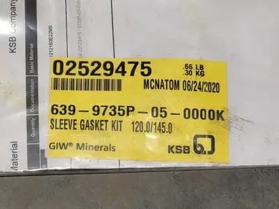 New | in-Stock KSB 02529475 Parts (Hydraulics and Pneumatics) British Columbia CA | Lenmark #1440676