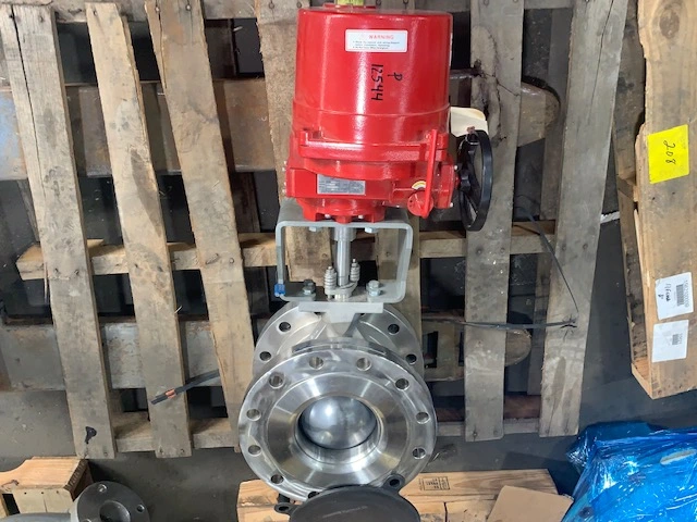 8"-300# Neles Ball Valve with RCEL Electric  Actuator  , Unused