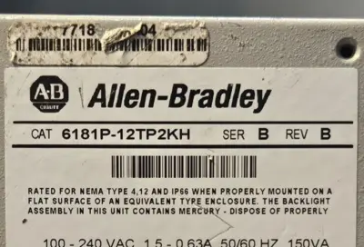 Allen Bradley 6181P-12TP2KH Ser B Versa View 1200P (BIN2.5.3)