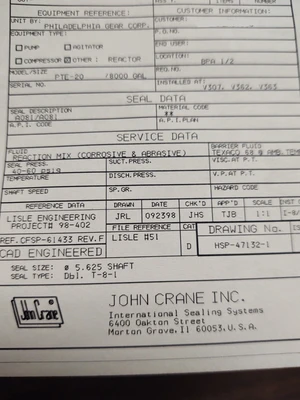 NEW John Crane A8-5625-072