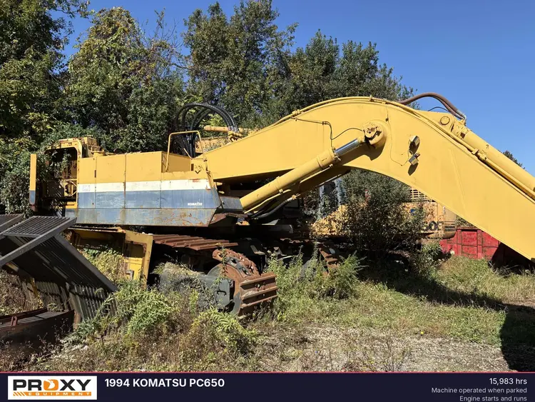 Used 1994 KOMATSU PC650LC-5 Crawler Excavators New Jersey US | Proxy Equipment #1380044