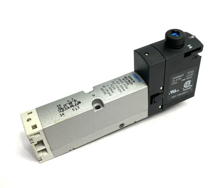 Used FESTO AIR SOLENOID VALVE, 5/2 MONOSTABLE, 539159 Solenoid Valves Michigan US | Maverick Industrial Sales #1092638