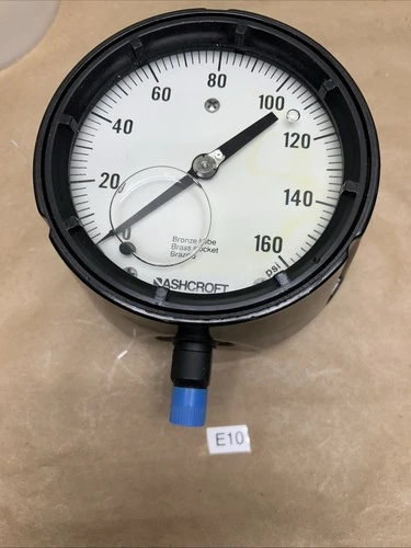 ASHCROFT Duragauge 4 1/2"  Glycerine Filled 0-160 NNB Fast Shipping! + Warranty