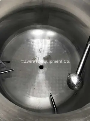 Cherry-Burrell 300 Gallon Stainless Steel Dome Top, Dish Bottom, Jacketed Pressure Tank